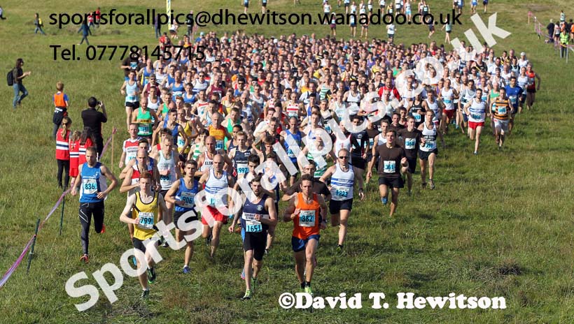 Senior mens North East Harrier League, Cramlington. Photo: David T. Hewitson/Sports for All Pics